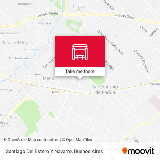 Mapa de Santiago Del Estero Y Navarro