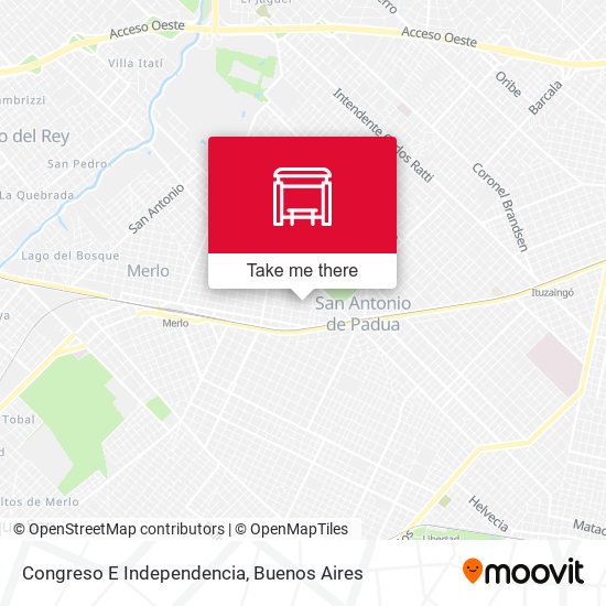 Congreso E Independencia map