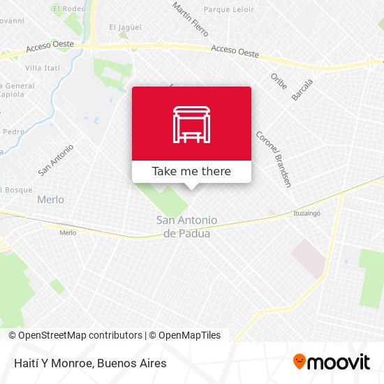 Mapa de Haití Y Monroe