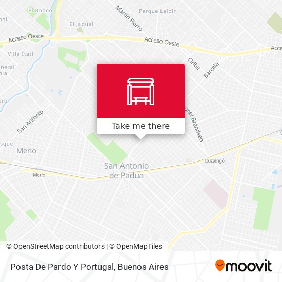 Posta De Pardo Y Portugal map