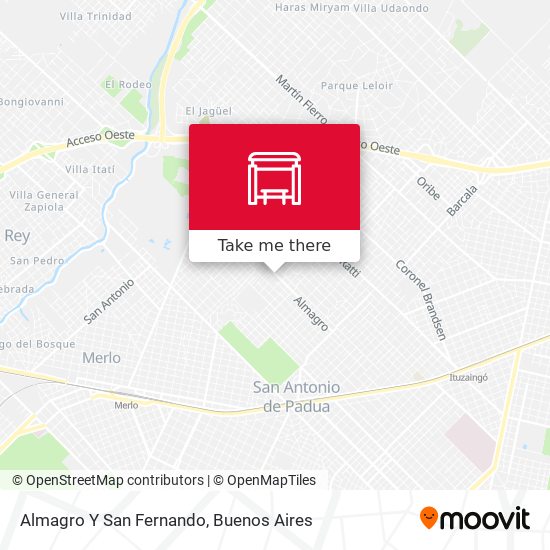 Almagro Y San Fernando map