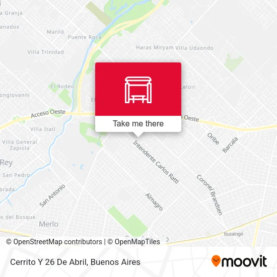 Cerrito Y 26 De Abril map
