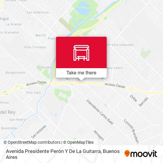Avenida Presidente Perón Y De La Guitarra map