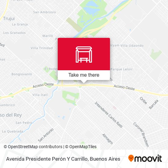 Avenida Presidente Perón Y Carrillo map