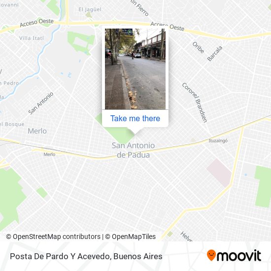 Posta De Pardo Y Acevedo map