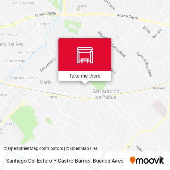 Santiago Del Estero Y Castro Barros map