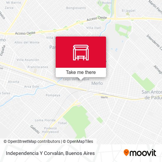 Independencia Y Corvalán map