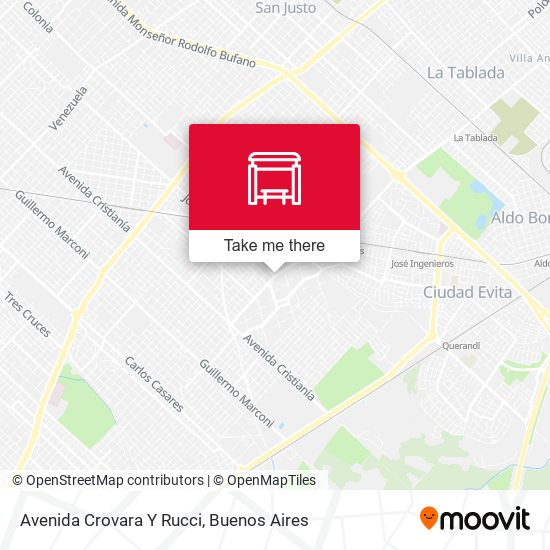 Avenida Crovara Y Rucci map