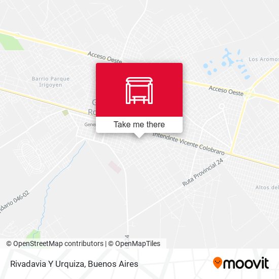Rivadavia Y Urquiza map