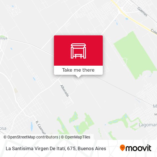 La Santisima Virgen De Itatí, 675 map