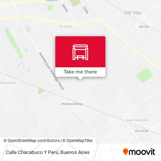 Mapa de Calle Chacabuco Y Perú