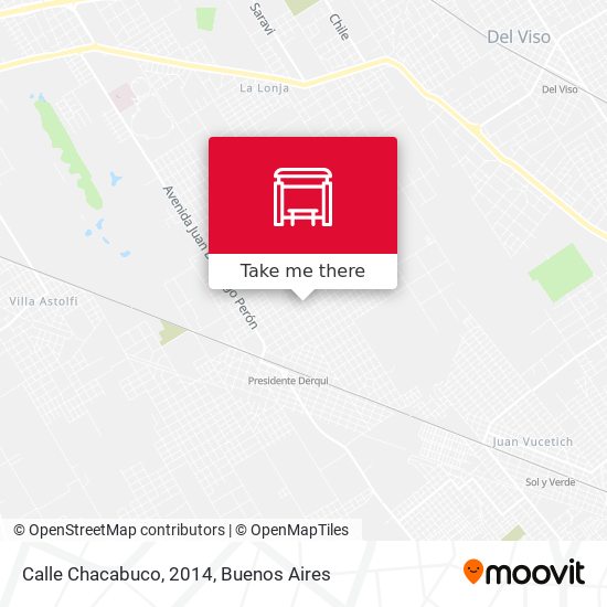 Calle Chacabuco, 2014 map