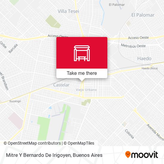Mapa de Mitre Y Bernardo De Irigoyen
