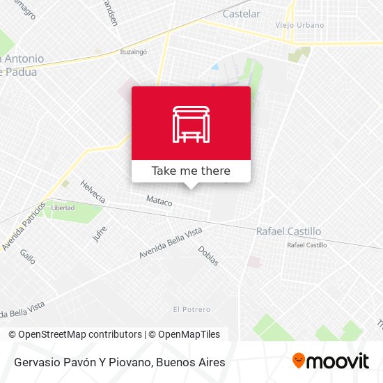 Mapa de Gervasio Pavón Y Piovano