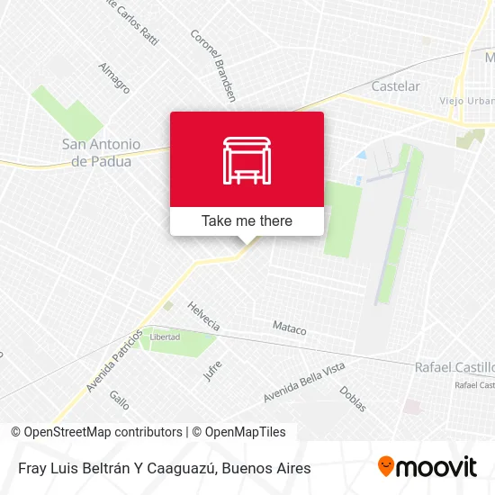 Fray Luis Beltrán Y Caaguazú map