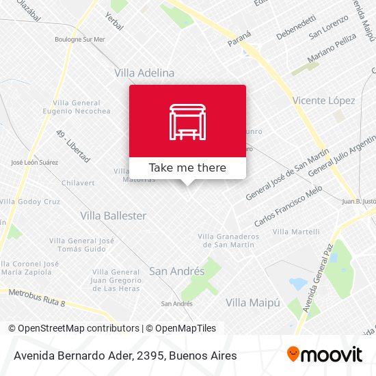 Avenida Bernardo Ader, 2395 map