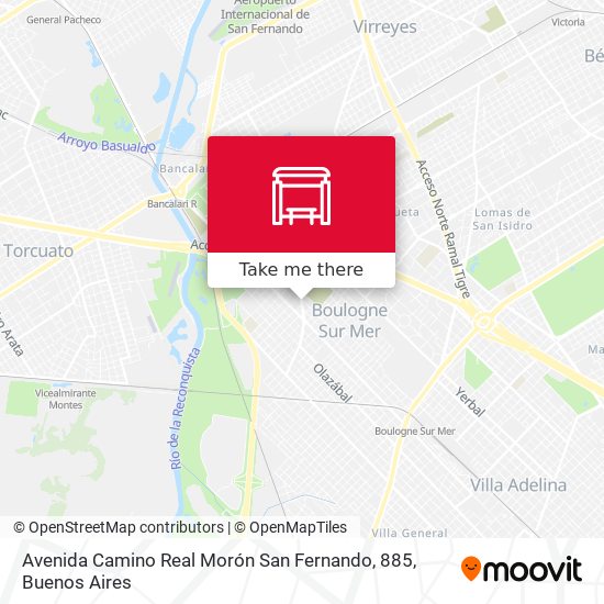 Avenida Camino Real Morón San Fernando, 885 map