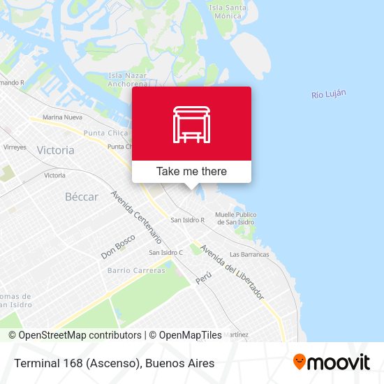 Terminal 168 (Ascenso) map