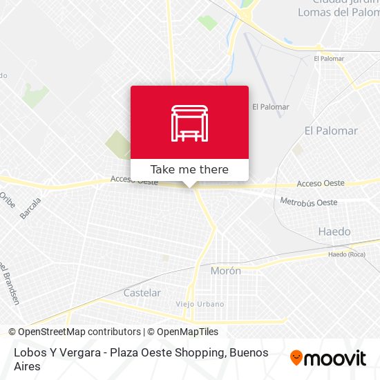 Mapa de Lobos Y Vergara - Plaza Oeste Shopping