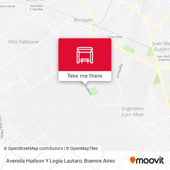 Avenida Hudson Y Logia Lautaro map