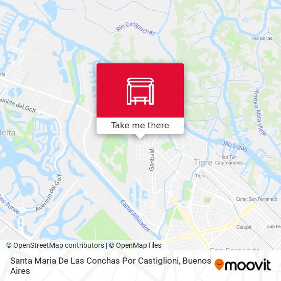 Mapa de Santa Maria De Las Conchas Por Castiglioni