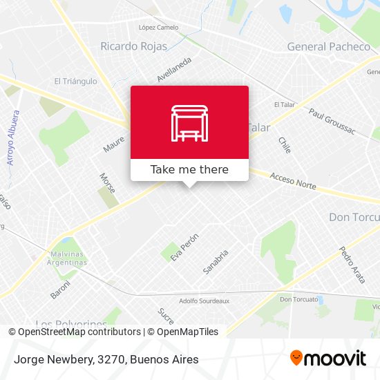 Jorge Newbery, 3270 map