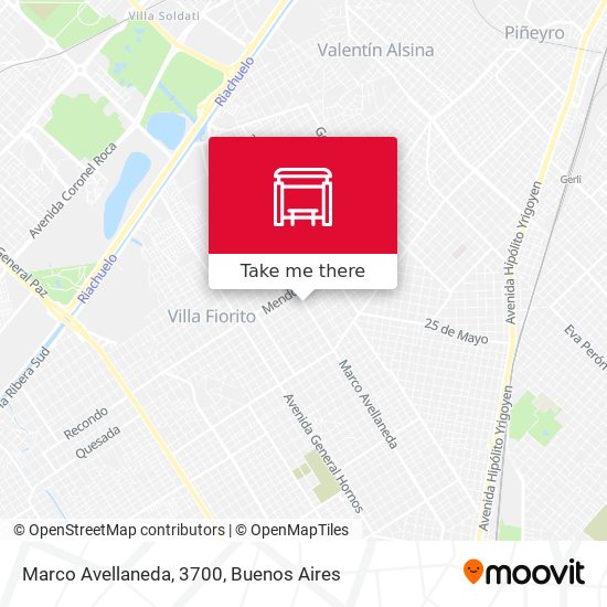 Marco Avellaneda, 3700 map