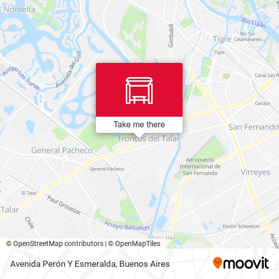 Mapa de Avenida Perón Y Esmeralda