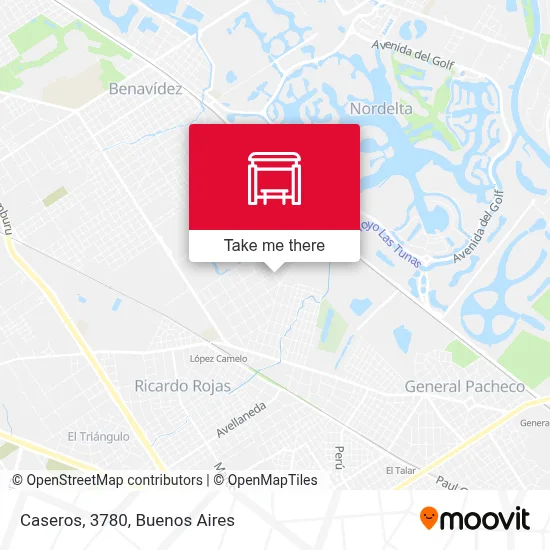 Caseros, 3780 map