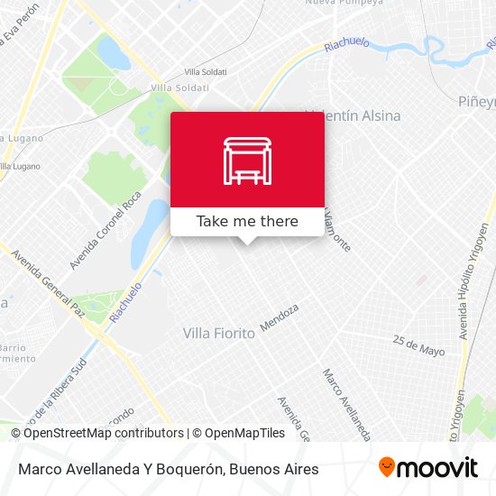 Marco Avellaneda Y Boquerón map