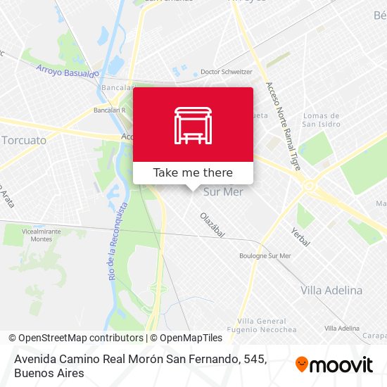 Avenida Camino Real Morón San Fernando, 545 map