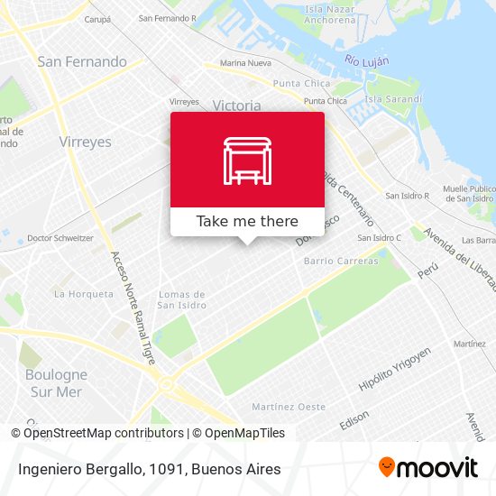 Ingeniero Bergallo, 1091 map