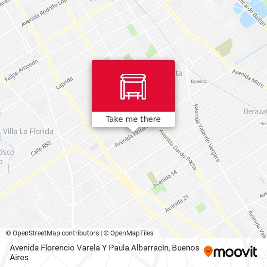 Avenida Florencio Varela Y Paula Albarracín map