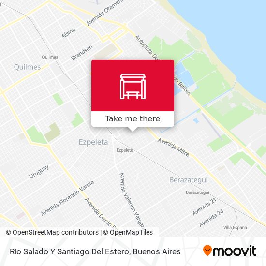 Mapa de Río Salado Y Santiago Del Estero