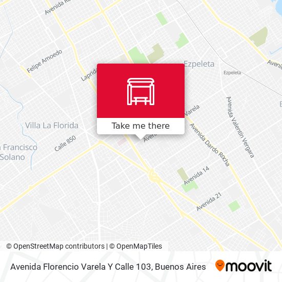 Avenida Florencio Varela Y Calle 103 map