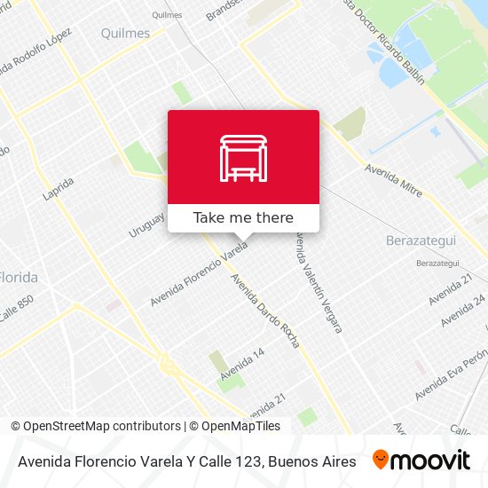 Mapa de Avenida Florencio Varela Y Calle 123