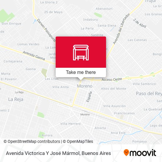 Avenida Victorica Y José Mármol map