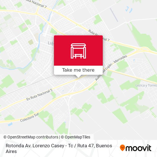 Rotonda Av. Lorenzo Casey - Tc / Ruta 47 map
