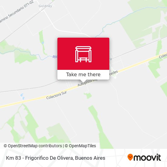 Km 83 - Frigorifico De Olivera map