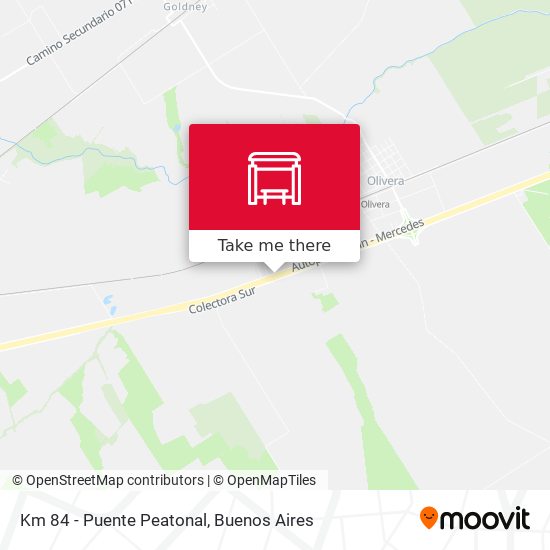 Mapa de Km 84 - Puente Peatonal
