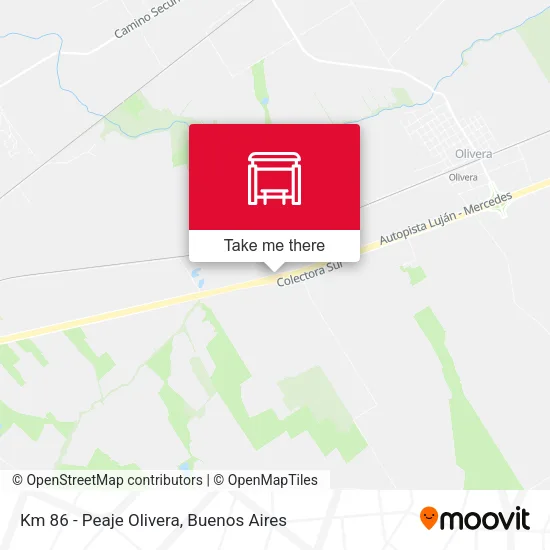 Km 86 - Peaje Olivera map