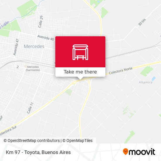Mapa de Km 97 - Toyota