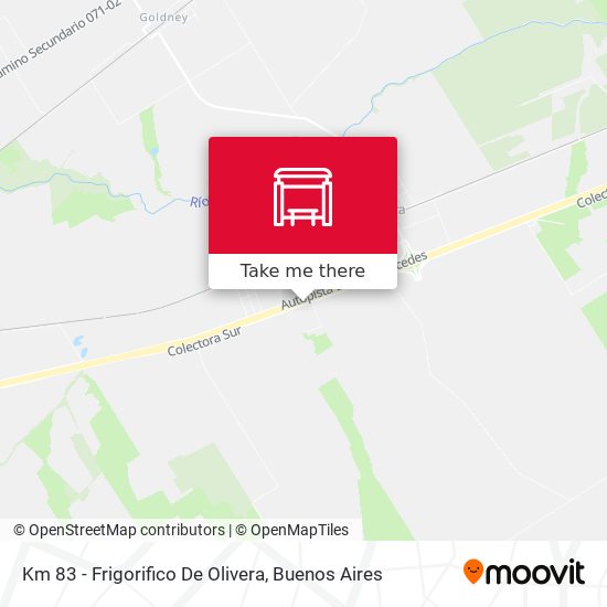 Mapa de Km 83 - Frigorifico De Olivera