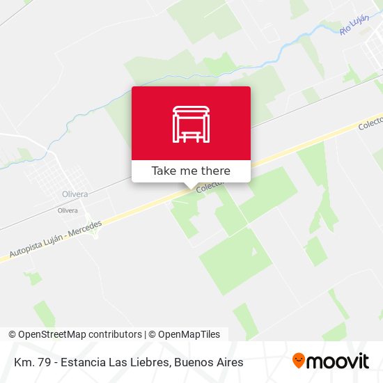 Km. 79 - Estancia Las Liebres map