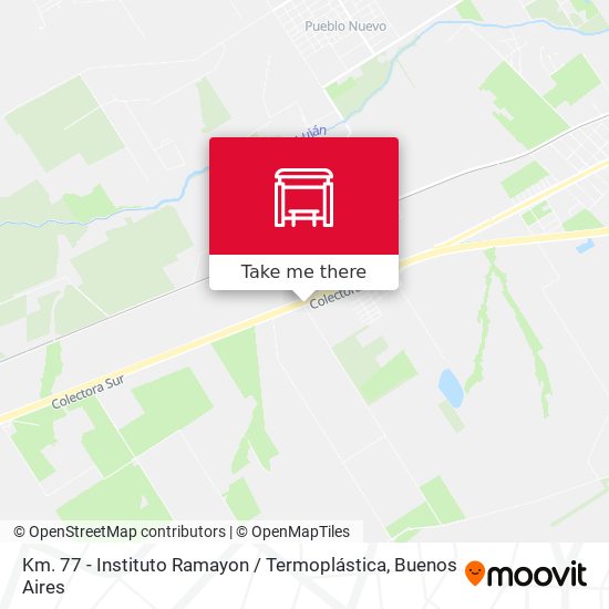 Km. 77 - Instituto Ramayon / Termoplástica map