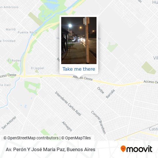 Mapa de Av. Perón Y José María Paz