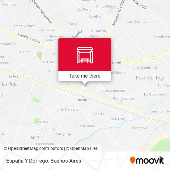 España Y Dorrego map
