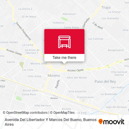 Mapa de Avenida Del Libertador Y Marcos Del Bueno