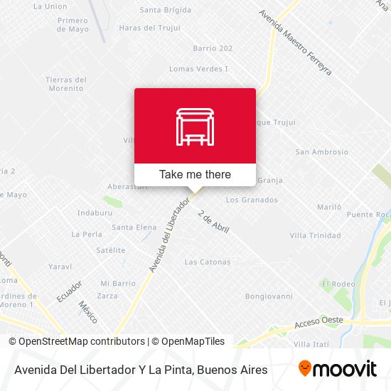 Avenida Del Libertador Y La Pinta map