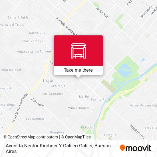 Avenida Néstor Kirchner Y Galileo Galilei map